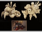Мультяшная 3D модель робота-паука